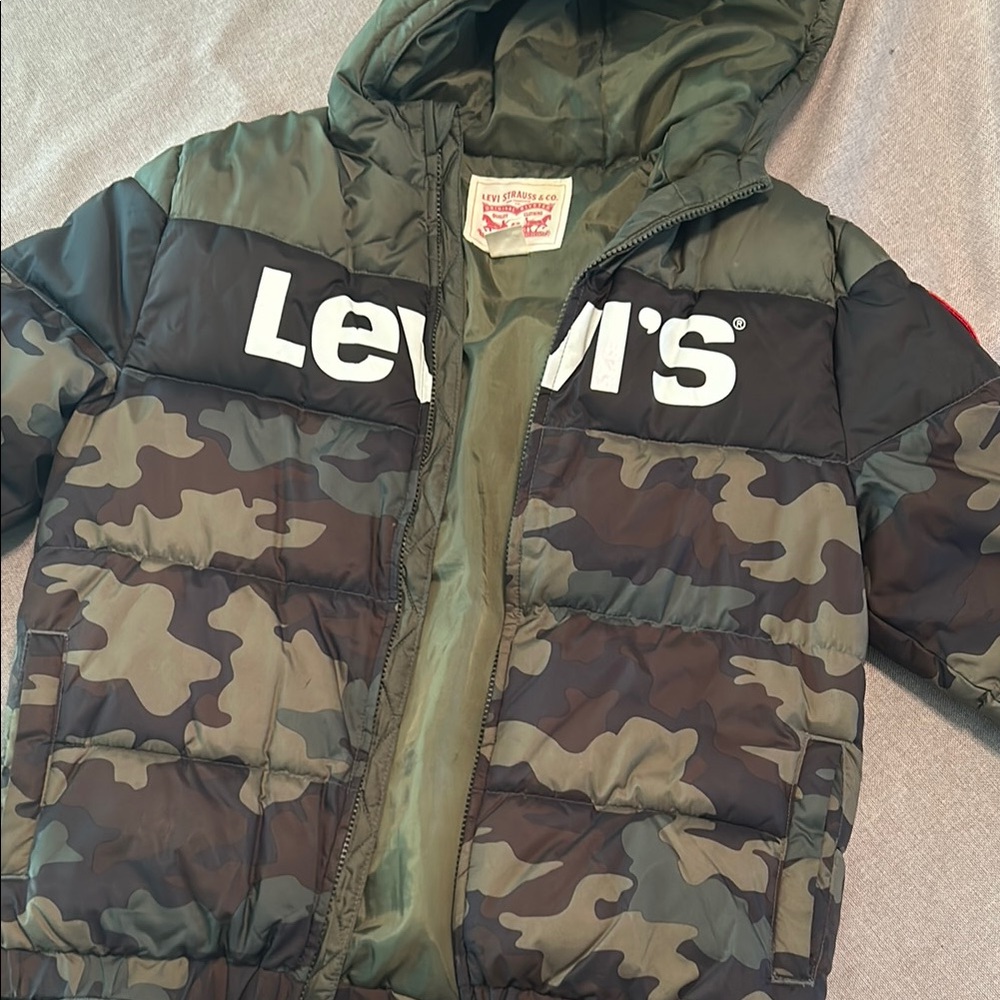Levi's Kids Camouflage Puffer Jacket